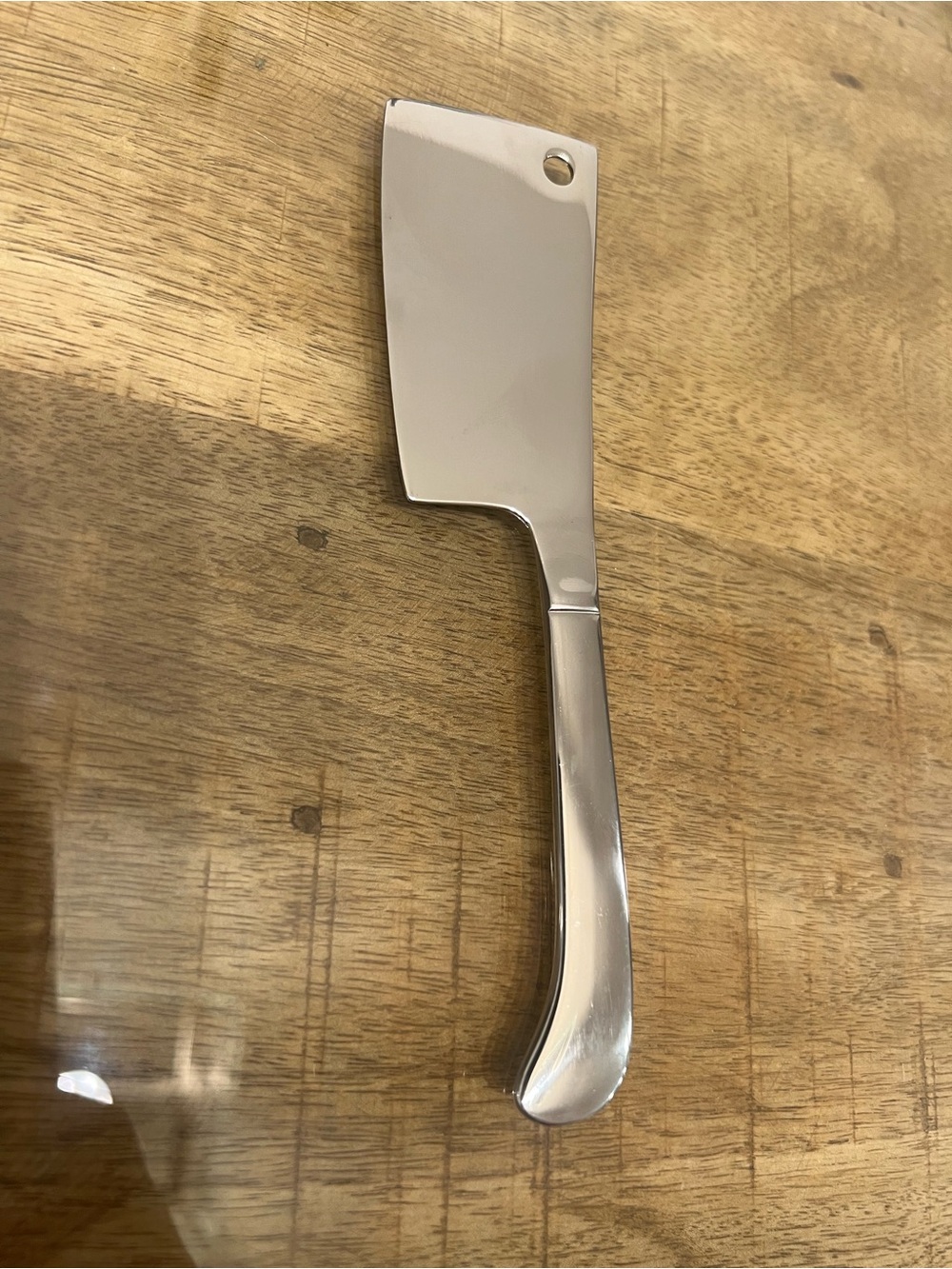 Excel Stainless Steel Cheese Cleaver - Silver
